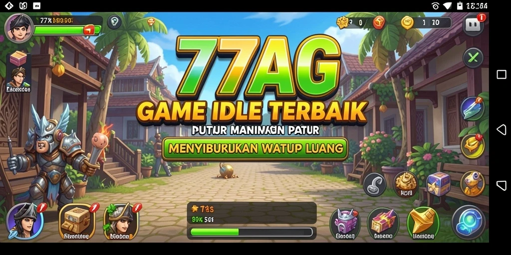 Tampilan menarik gameplay 77AG di layar, penuh aksi Idle.