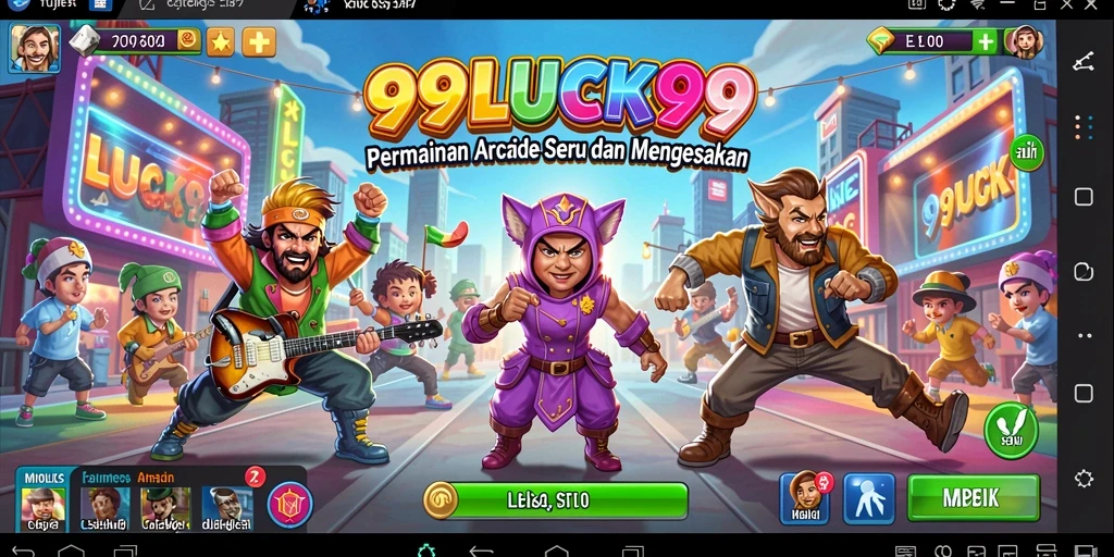 Tampilan gameplay seru dari 99LUCK99 yang menarik perhatian.