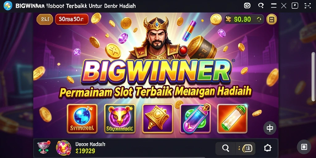 Tampilan gameplay menarik dari aplikasi Slot BIGWINNER.