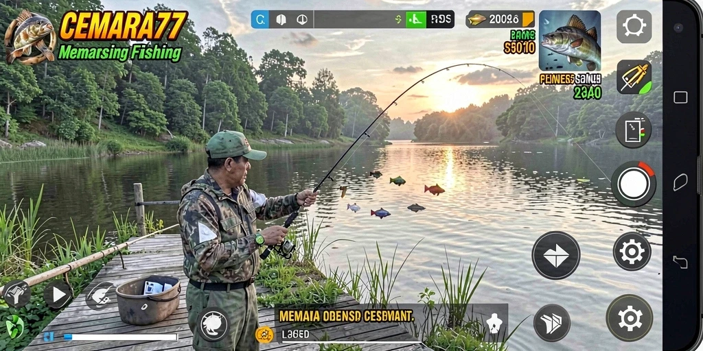 Tangkapan ikan mengesankan dalam CEMARA77, nikmati gameplay memancing yang seru.
