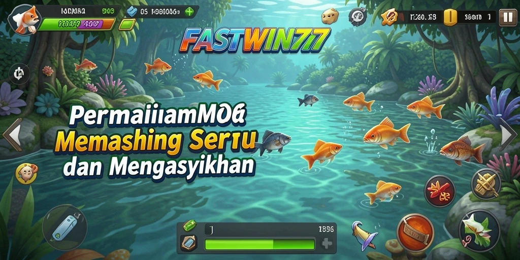 Gameplay FASTWIN77 yang menampilkan aksi memancing yang realistis dan seru.