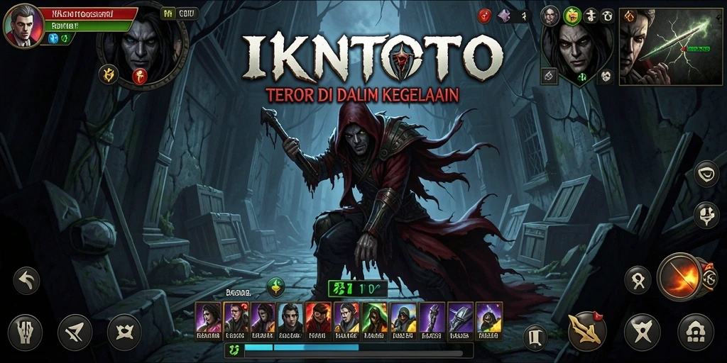 Tampilan gameplay menegangkan dari IKNTOTO yang penuh kengerian.