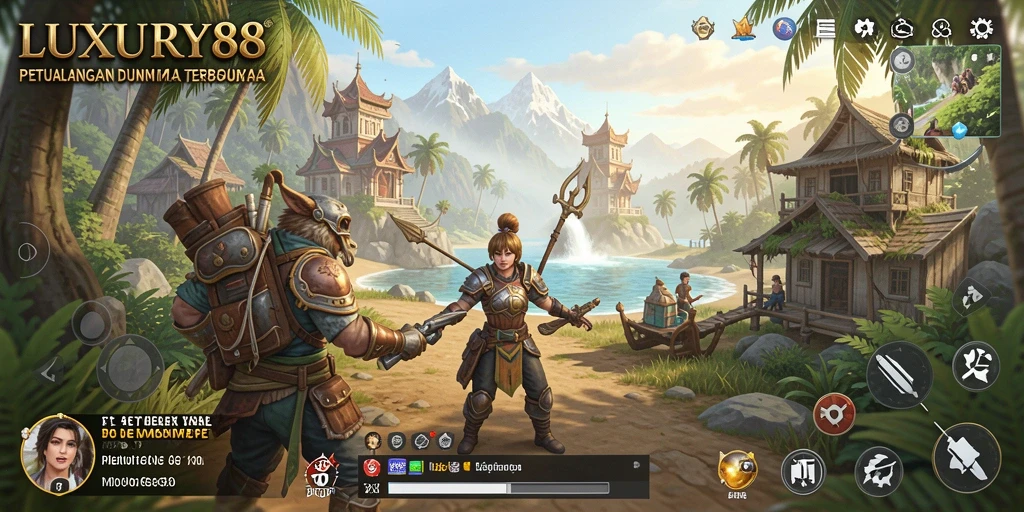Tampilan gameplay LUXURY88 yang menakjubkan dalam dunia terbuka.