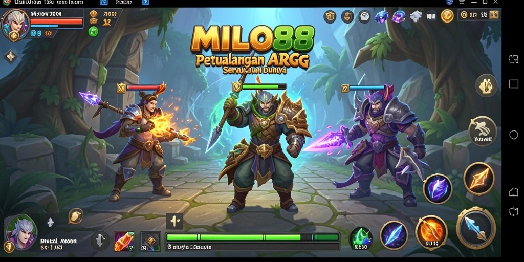 Tampilan gameplay seru dalam petualangan ARPG.