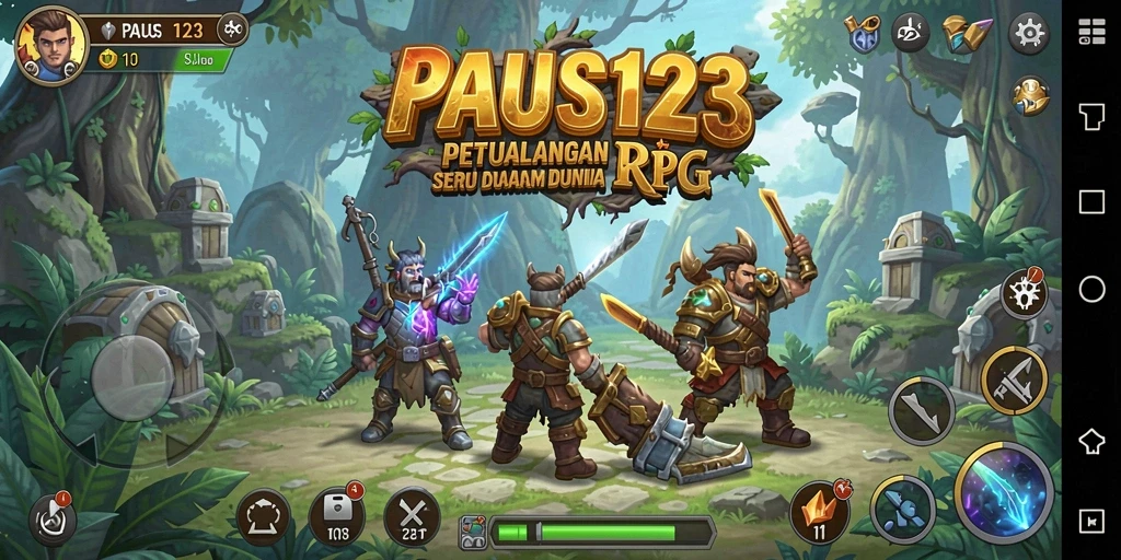 Tampilan gameplay PAUS123 yang mendebarkan dan penuh aksi.
