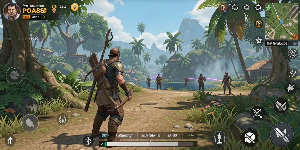 Tangkapan layar menunjukkan gameplay Open World yang menakjubkan di POA88.