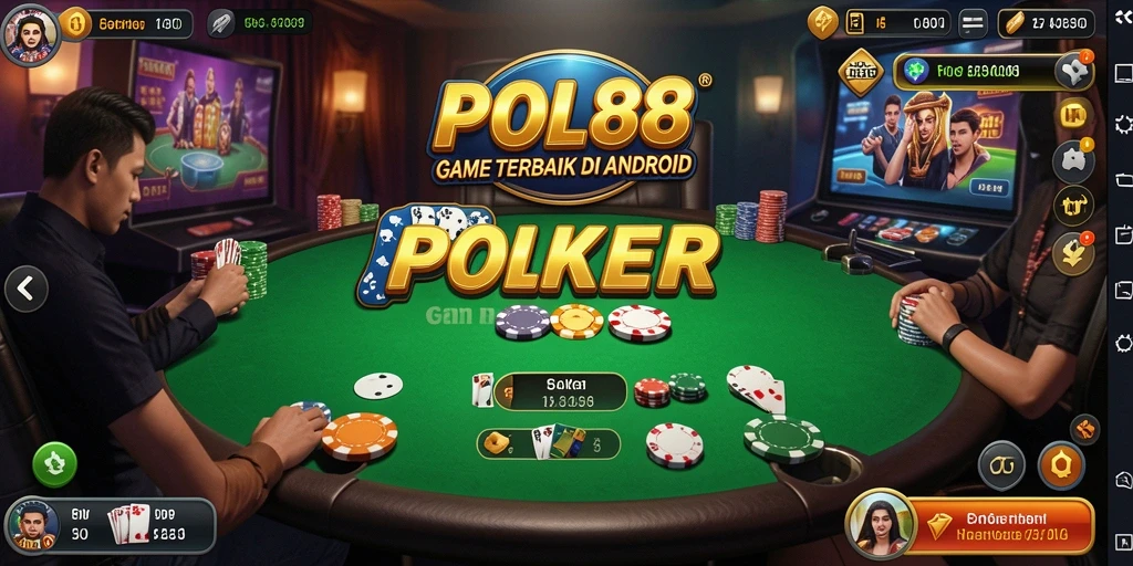Screenshot gameplay POL88 menampilkan aksi seru permainan Poker.