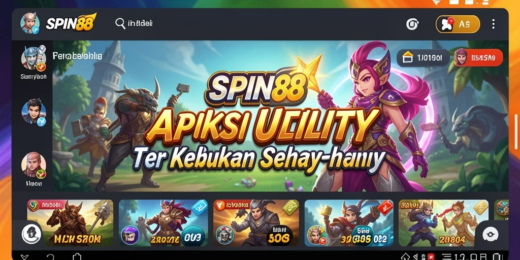 Tampilan antarmuka SPIN88 yang bersih dan fungsional.