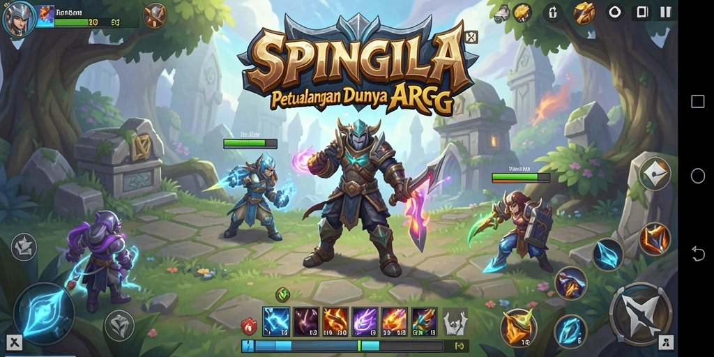 Screenshot gameplay SPINGILA menampilkan aksi seru dalam petualangan ARPG.