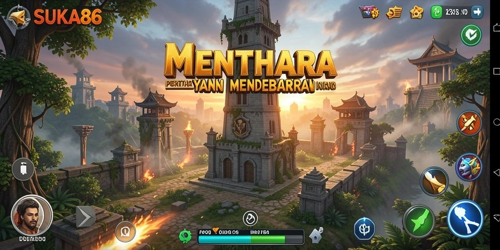 Gameplay seru dari SUKA86 dalam melawan gelombang musuh.